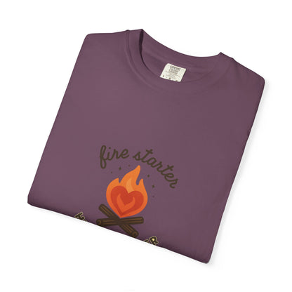 Fire Starter, Heart Breaker T-Shirt – Cute Camping Shirt for Women | Outdoorsy, Sassy & Adventure-Ready