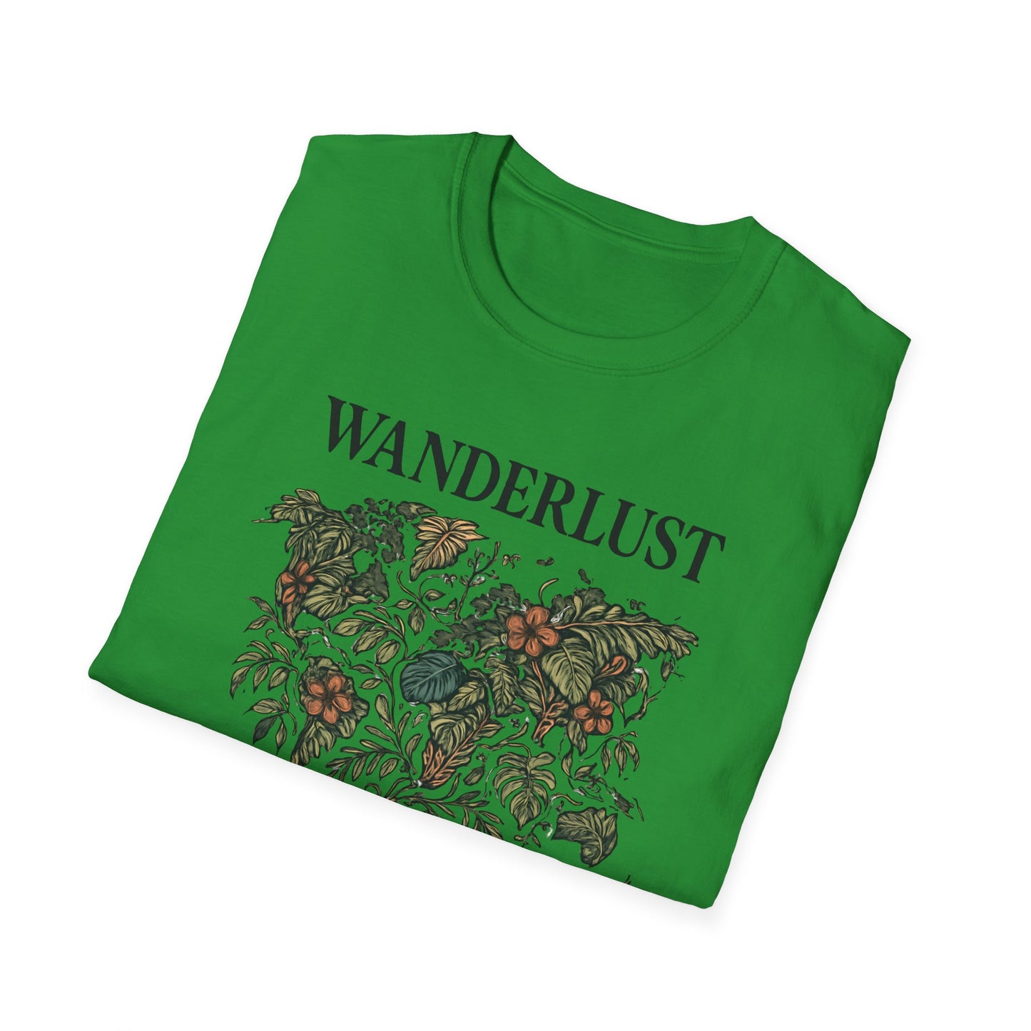 Lush Tropical Floral Scene T-Shirt