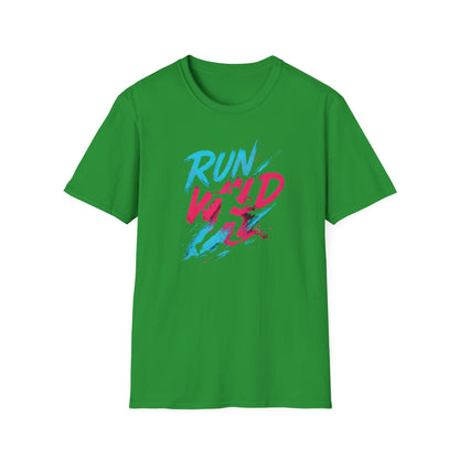 Neon Run Wild Typography T-Shirt
