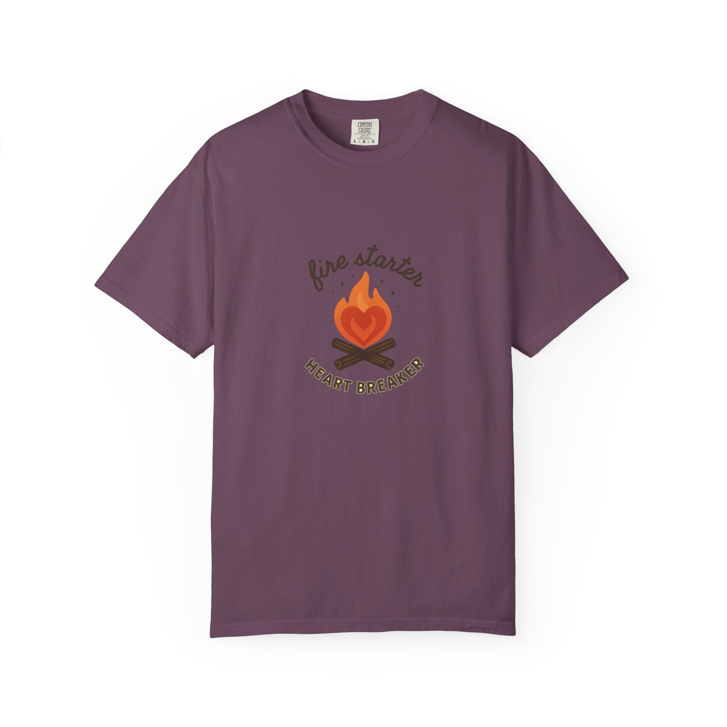 Fire Starter, Heart Breaker T-Shirt – Cute Camping Shirt for Women | Outdoorsy, Sassy & Adventure-Ready