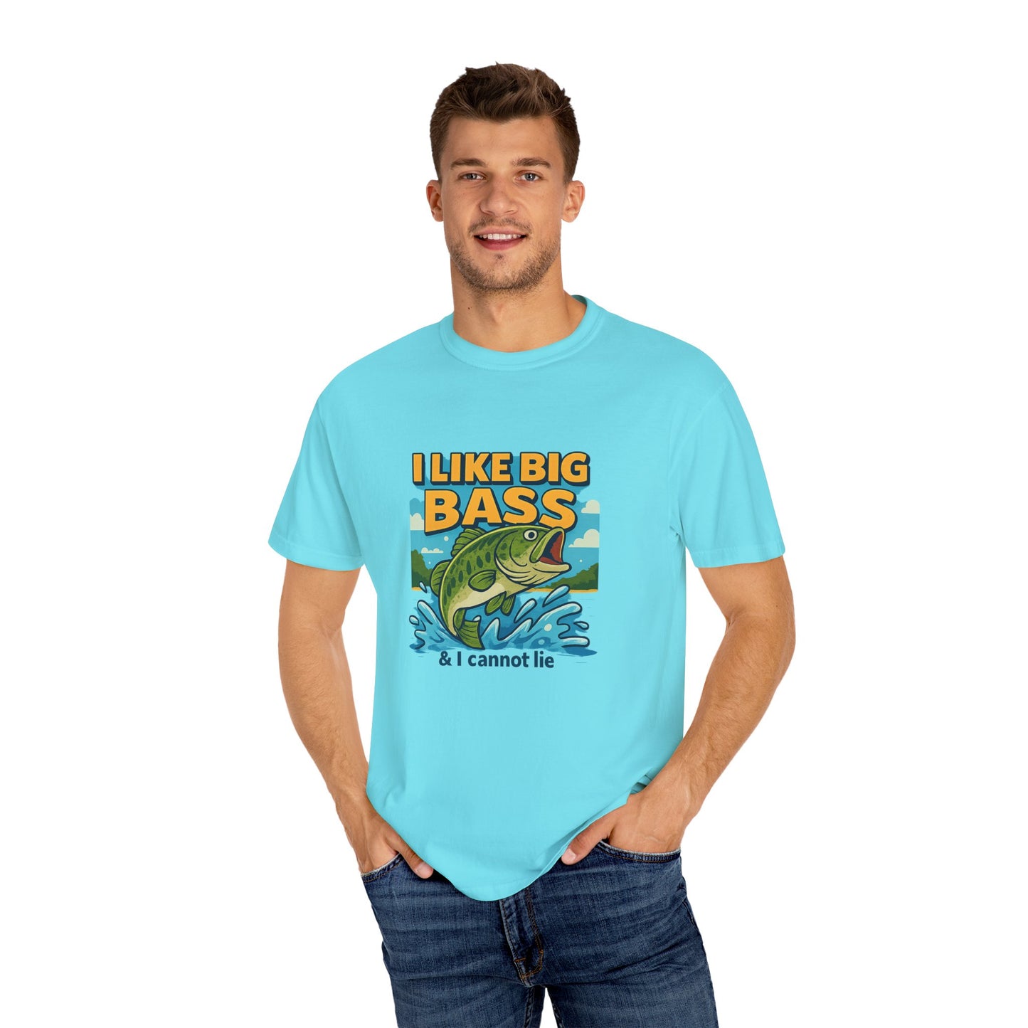 “I Like Big Bass & I Cannot Lie” Funny Fishing T-Shirt for Anglers & Big Catch Fans