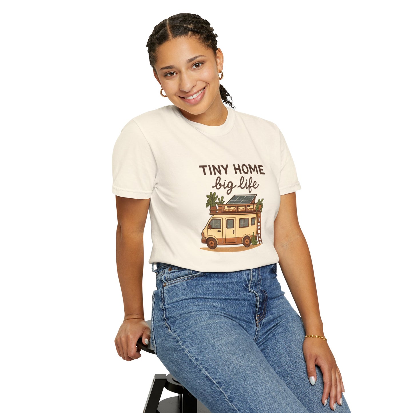 Tiny Home Big Life T-Shirt – Van Life Shirt for Travelers, Minimalists & Adventure Lovers