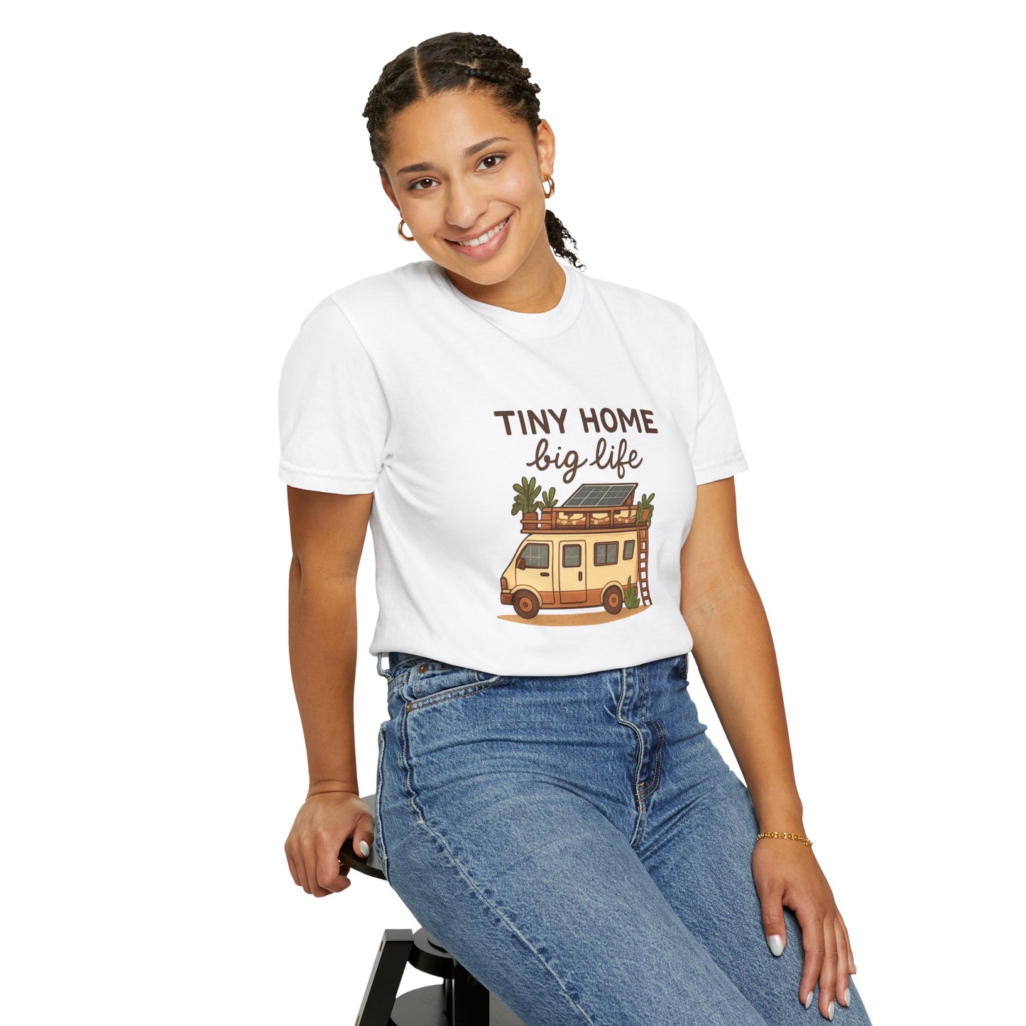 Tiny Home Big Life T-Shirt – Van Life Shirt for Travelers, Minimalists & Adventure Lovers