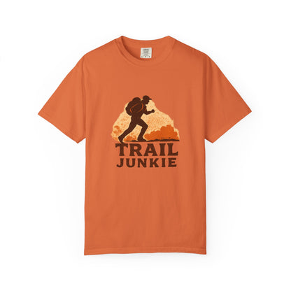 Trail Junkie T-Shirt | Funny Hiking Shirt for Men & Women | Outdoor Adventure Tee, Hiker Gift for Trail Lovers