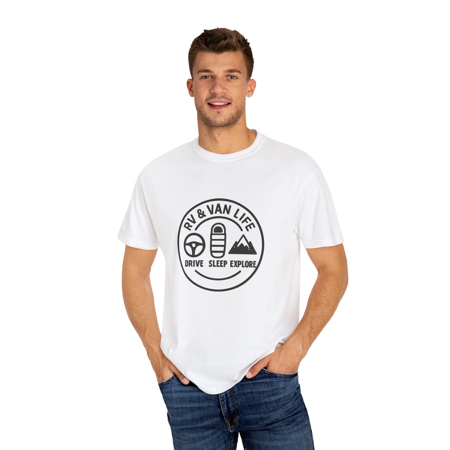 RV & Van Life T-Shirt – Drive Sleep Explore Shirt for Campers, Travelers & Nomads