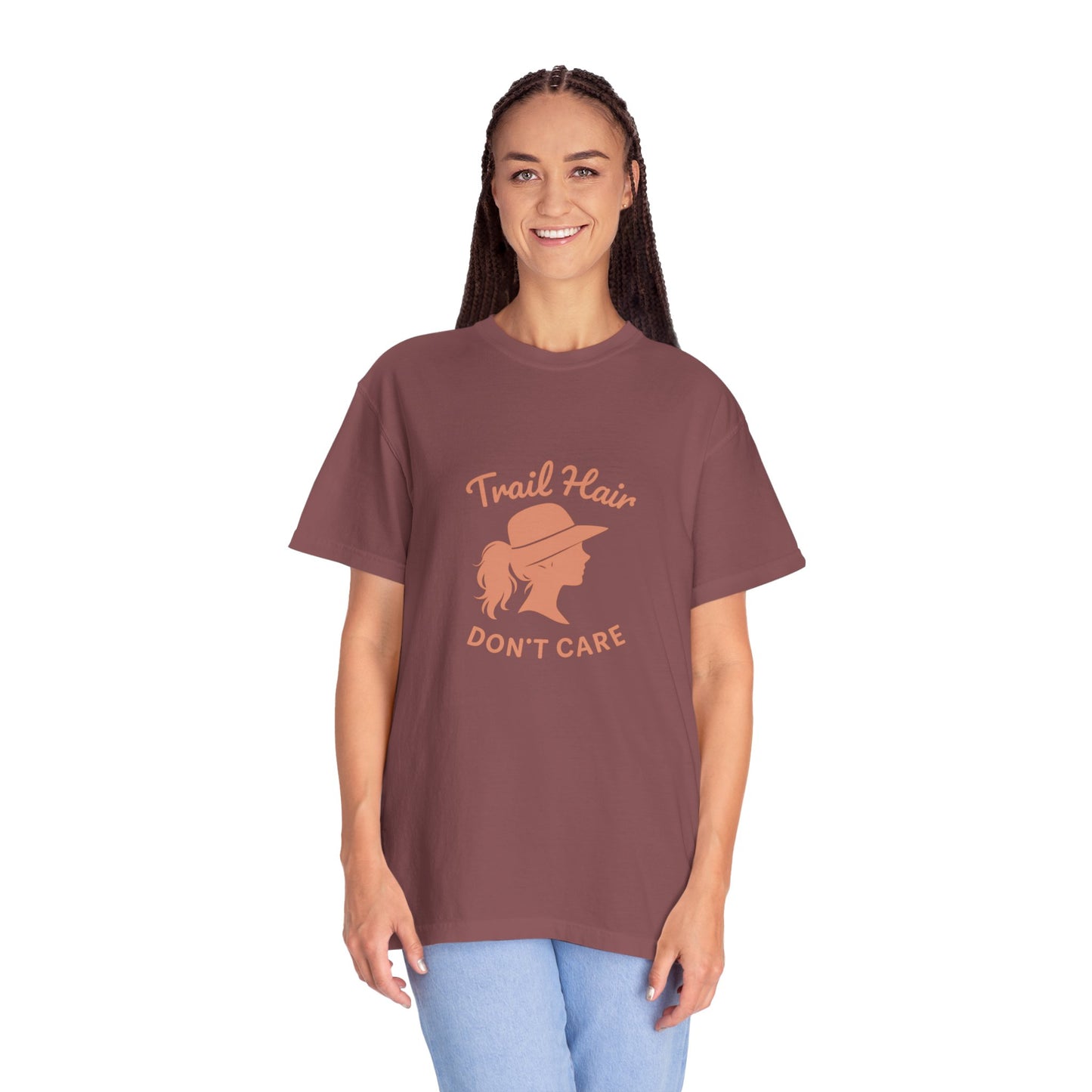 Trail Hair Don’t Care T-Shirt | Funny Hiking Shirt for Women | Outdoor Adventure Tee, Hiker Gift for Nature Lovers