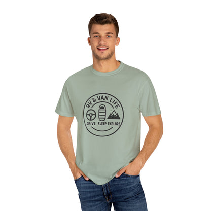 RV & Van Life T-Shirt – Drive Sleep Explore Shirt for Campers, Travelers & Nomads
