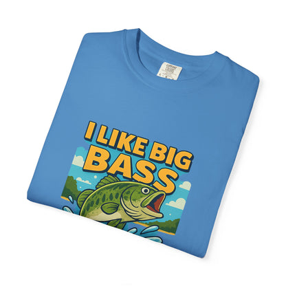 “I Like Big Bass & I Cannot Lie” Funny Fishing T-Shirt for Anglers & Big Catch Fans