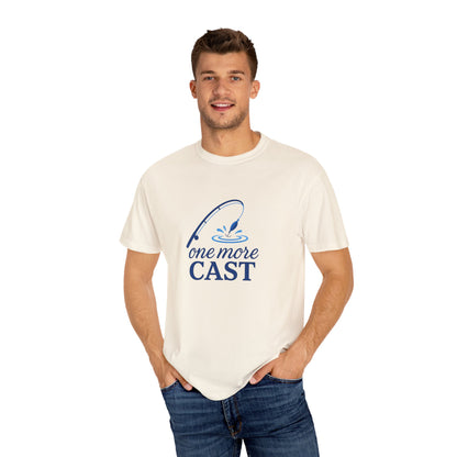 “One More Cast” Fishing T-Shirt – Funny Angler Tee for Men & Women | Perfect for Fishermen Who Swear THIS Time Is the Last Cast 😆