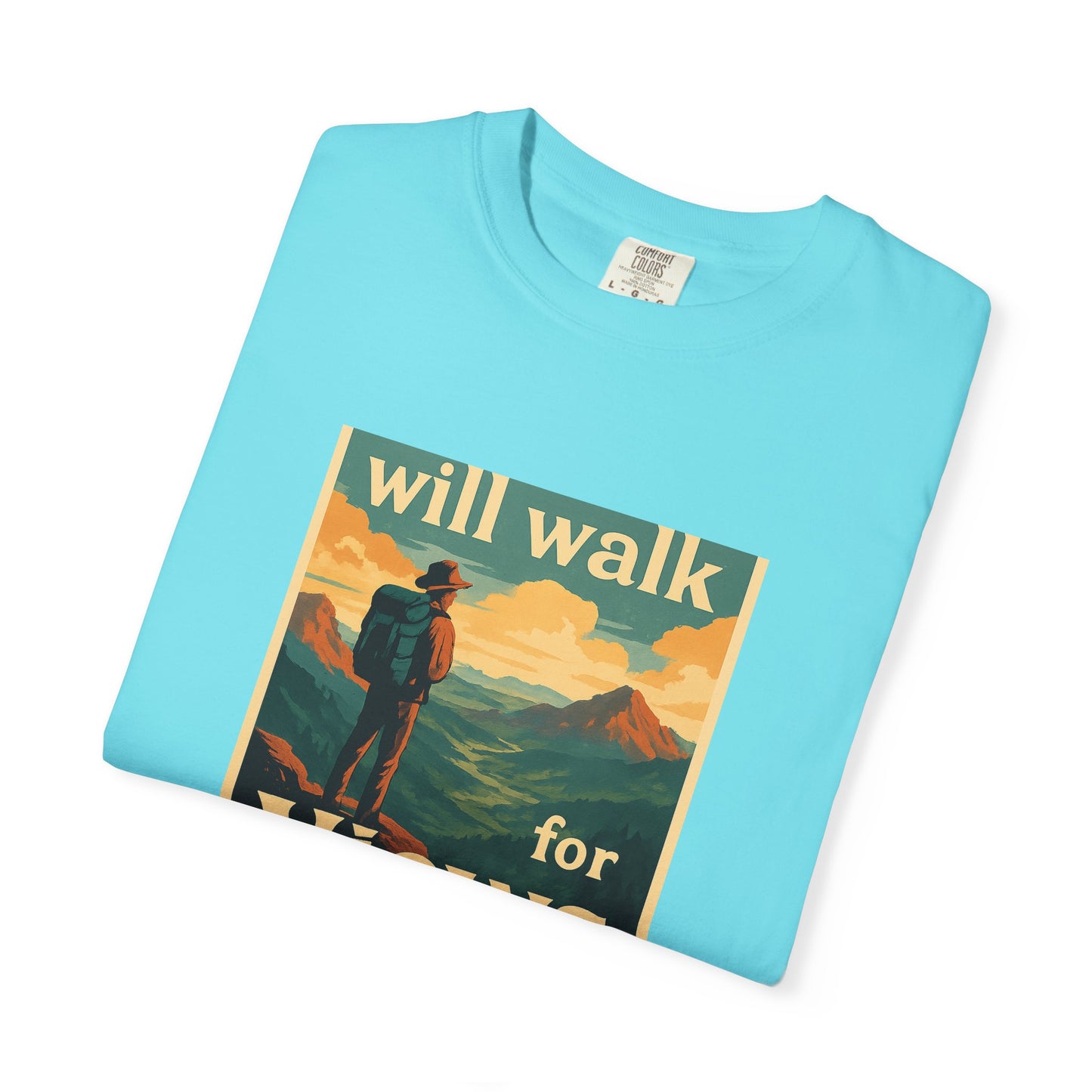 Will Walk for Views T-Shirt | Funny Hiking Shirt for Men & Women | Mountain Lover Tee, Outdoor Adventure Gift