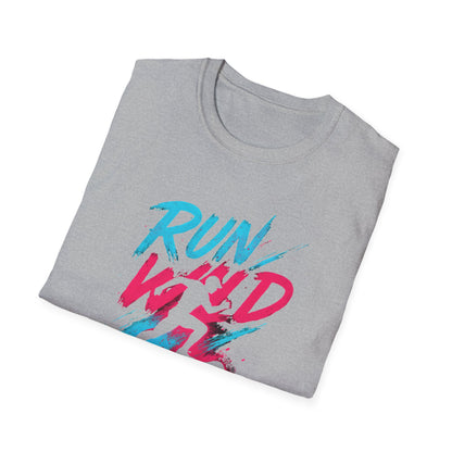 Neon Run Wild Typography T-Shirt