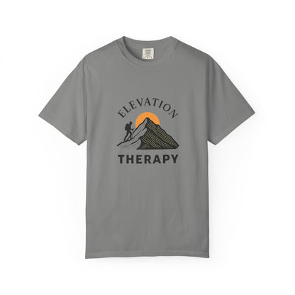 Elevation Therapy T-Shirt | Inspirational Hiking Shirt for Men & Women | Mountain Lover Tee, Outdoor Adventure Gift