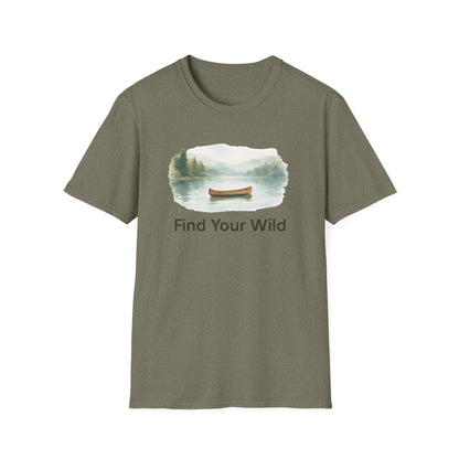 Canoe on Calm Lake T-Shirt