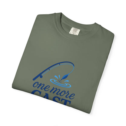 “One More Cast” Fishing T-Shirt – Funny Angler Tee for Men & Women | Perfect for Fishermen Who Swear THIS Time Is the Last Cast 😆