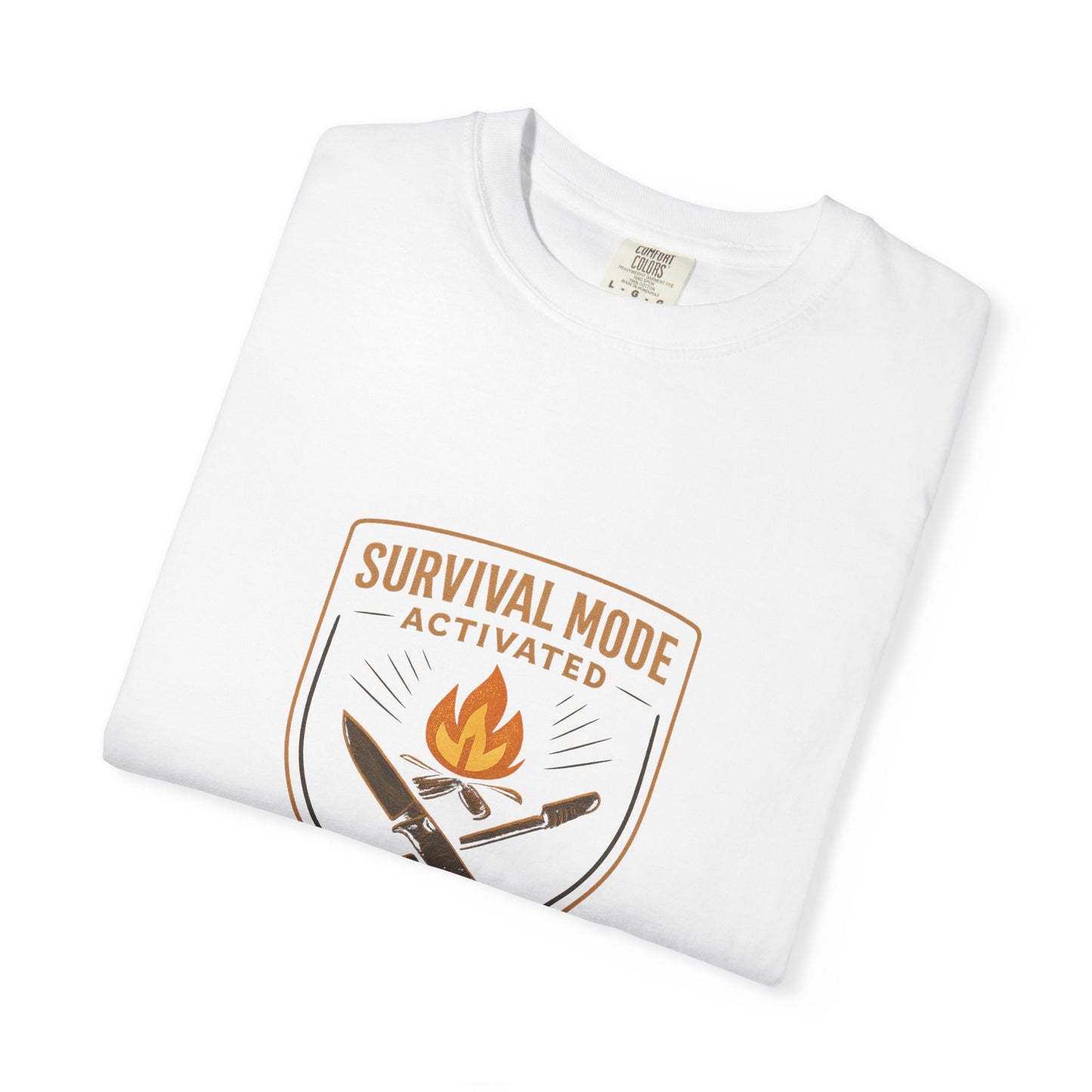 Survival Mode Activated T-Shirt – Bushcraft, Camping & Outdoors Shirt for Survivalists, Hikers & Adventure Seekers