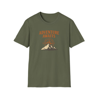 Adventure awaits compass mountain T-Shirt