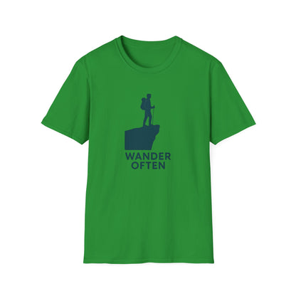 Hiker on Cliff T-Shirt