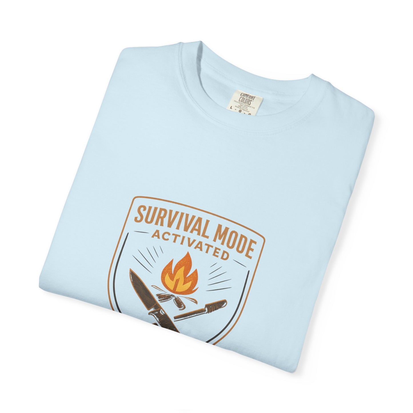 Survival Mode Activated T-Shirt – Bushcraft, Camping & Outdoors Shirt for Survivalists, Hikers & Adventure Seekers