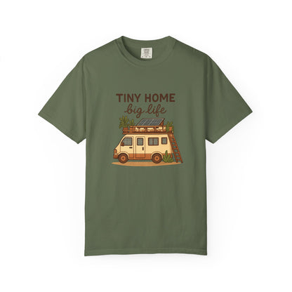 Tiny Home Big Life T-Shirt – Van Life Shirt for Travelers, Minimalists & Adventure Lovers