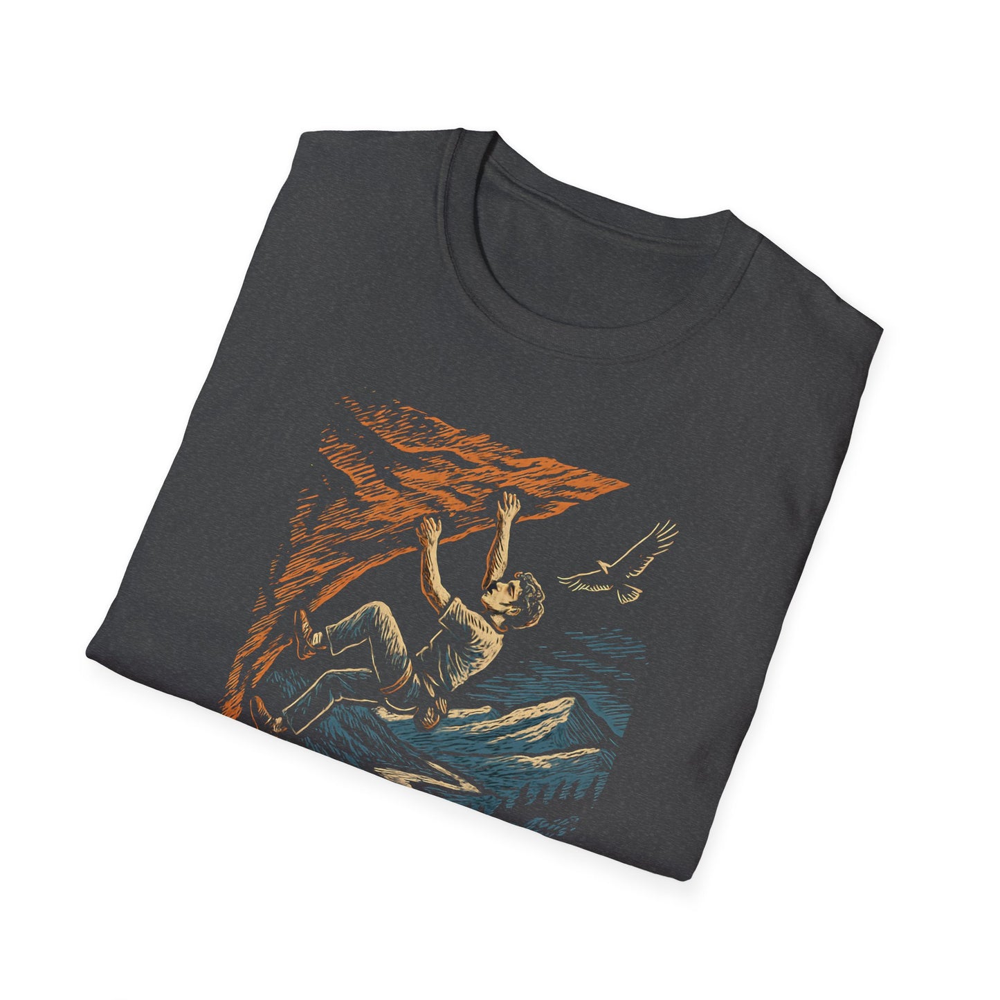 Climber on cliff T-Shirt