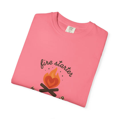 Fire Starter, Heart Breaker T-Shirt – Cute Camping Shirt for Women | Outdoorsy, Sassy & Adventure-Ready