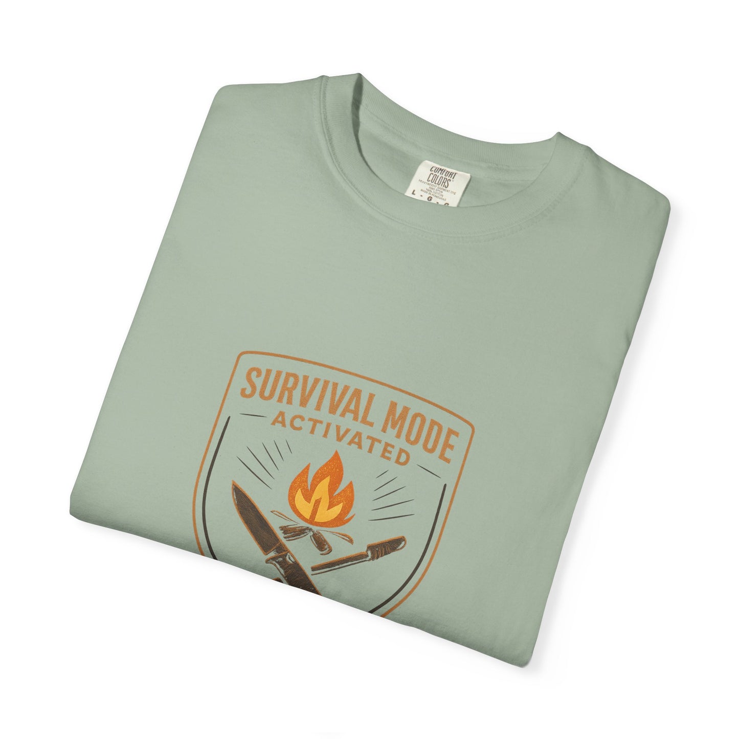 Survival Mode Activated T-Shirt – Bushcraft, Camping & Outdoors Shirt for Survivalists, Hikers & Adventure Seekers