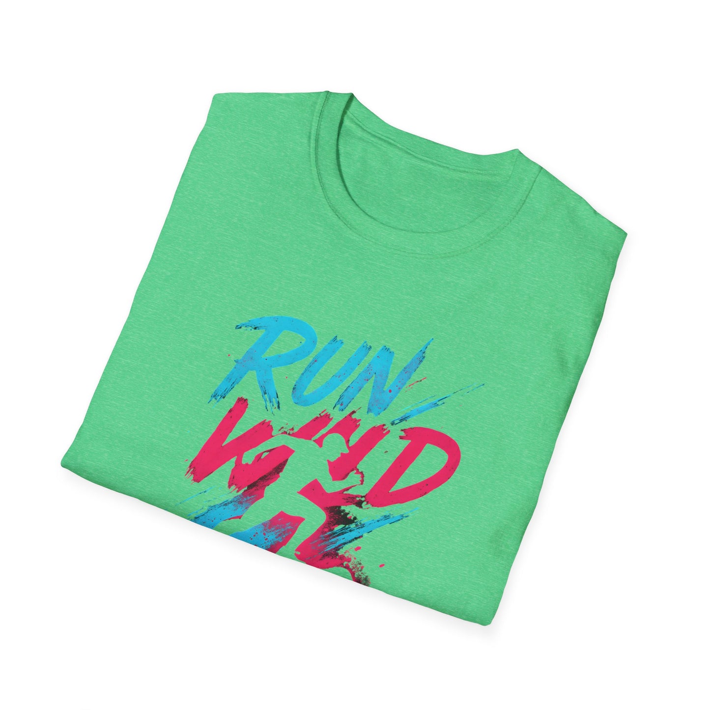 Neon Run Wild Typography T-Shirt