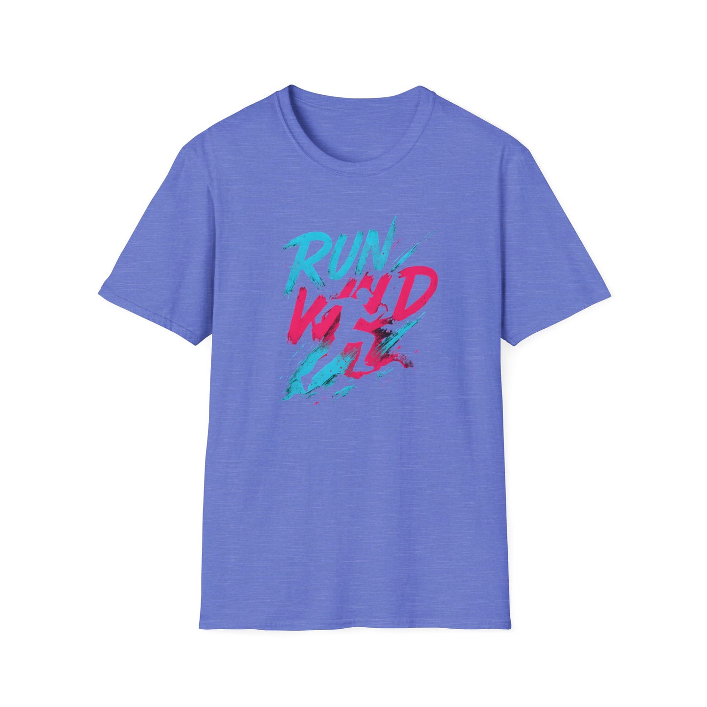 Neon Run Wild Typography T-Shirt