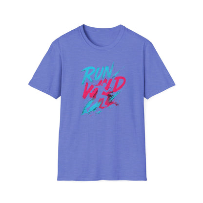 Neon Run Wild Typography T-Shirt