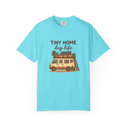 Tiny Home Big Life T-Shirt – Van Life Shirt for Travelers, Minimalists & Adventure Lovers