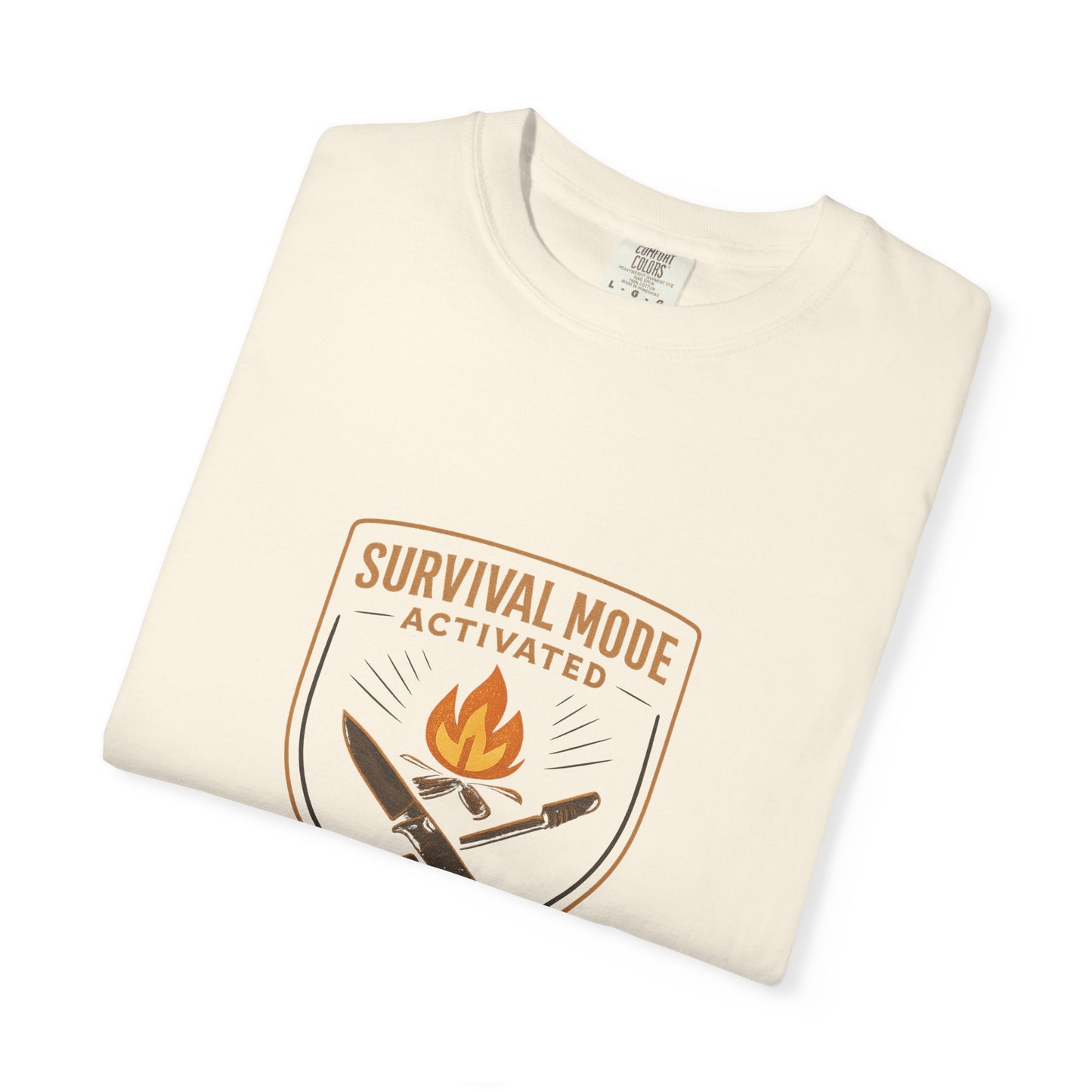 Survival Mode Activated T-Shirt – Bushcraft, Camping & Outdoors Shirt for Survivalists, Hikers & Adventure Seekers