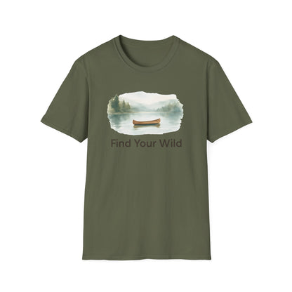 Canoe on Calm Lake T-Shirt