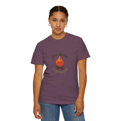 Fire Starter, Heart Breaker T-Shirt – Cute Camping Shirt for Women | Outdoorsy, Sassy & Adventure-Ready