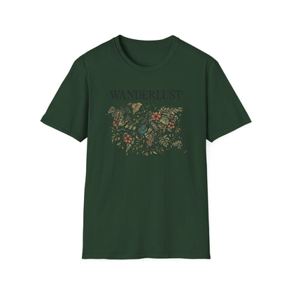 Lush Tropical Floral Scene T-Shirt