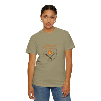 Survival Mode Activated T-Shirt – Bushcraft, Camping & Outdoors Shirt for Survivalists, Hikers & Adventure Seekers
