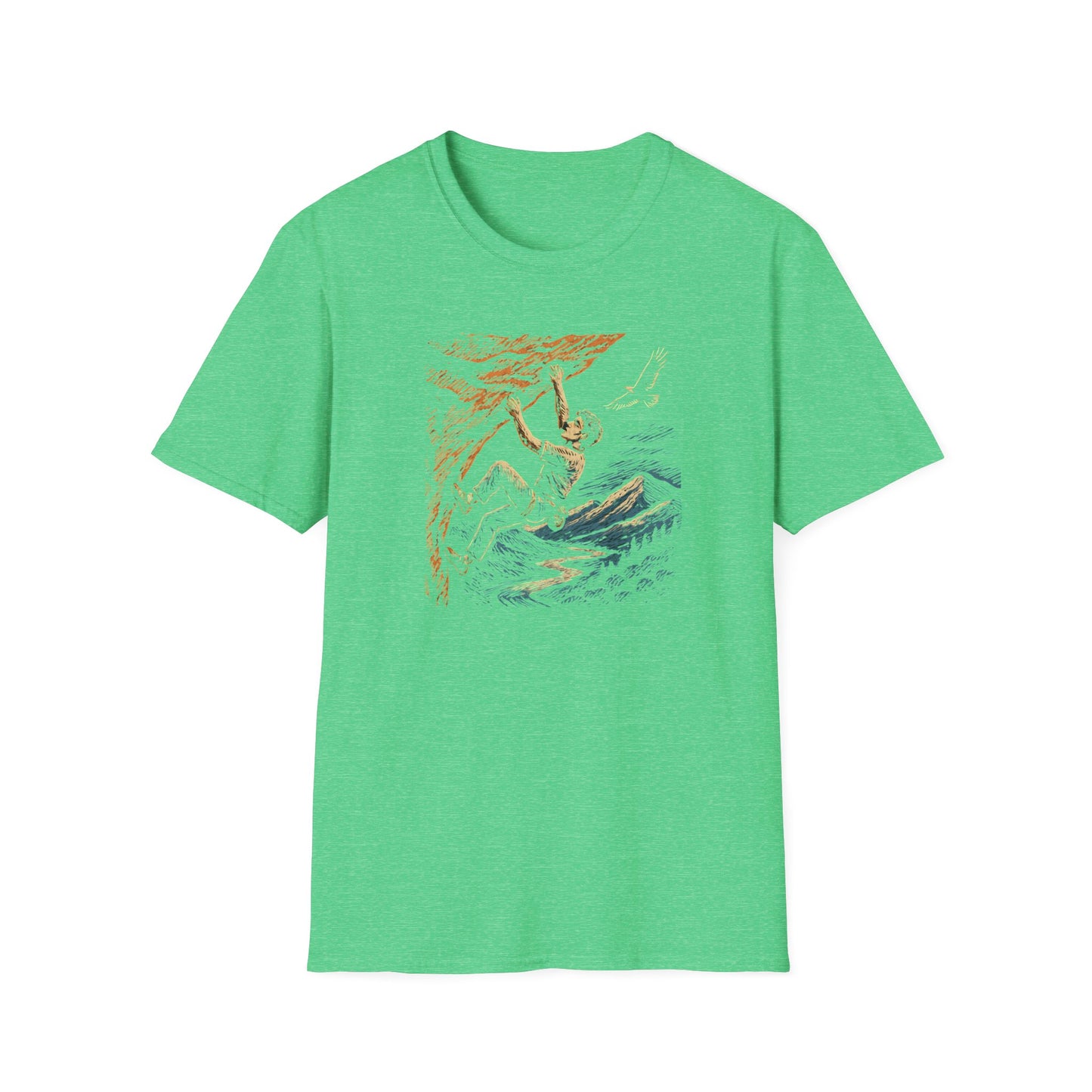 Climber on cliff T-Shirt