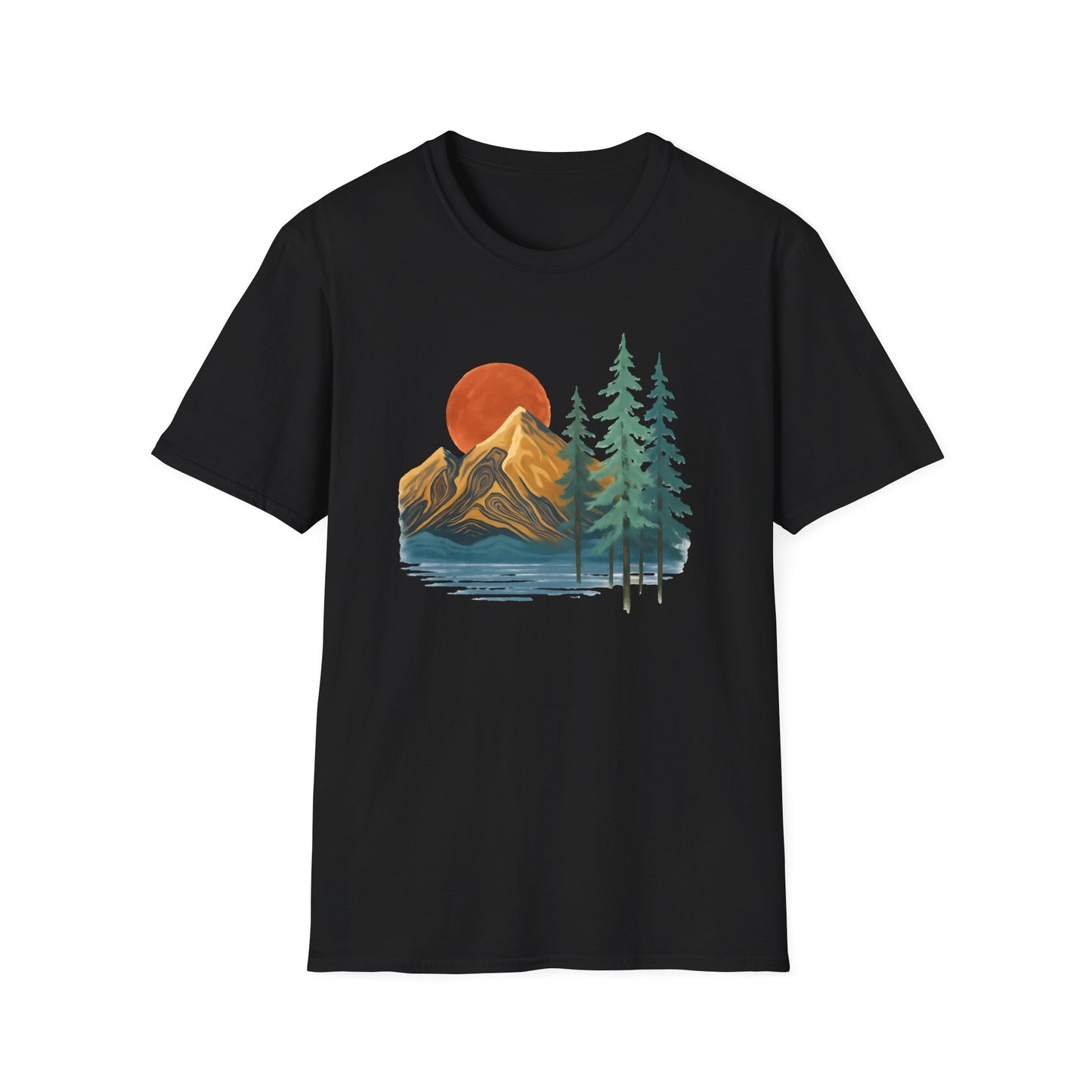 Sunset Mountain Scene T-Shirt