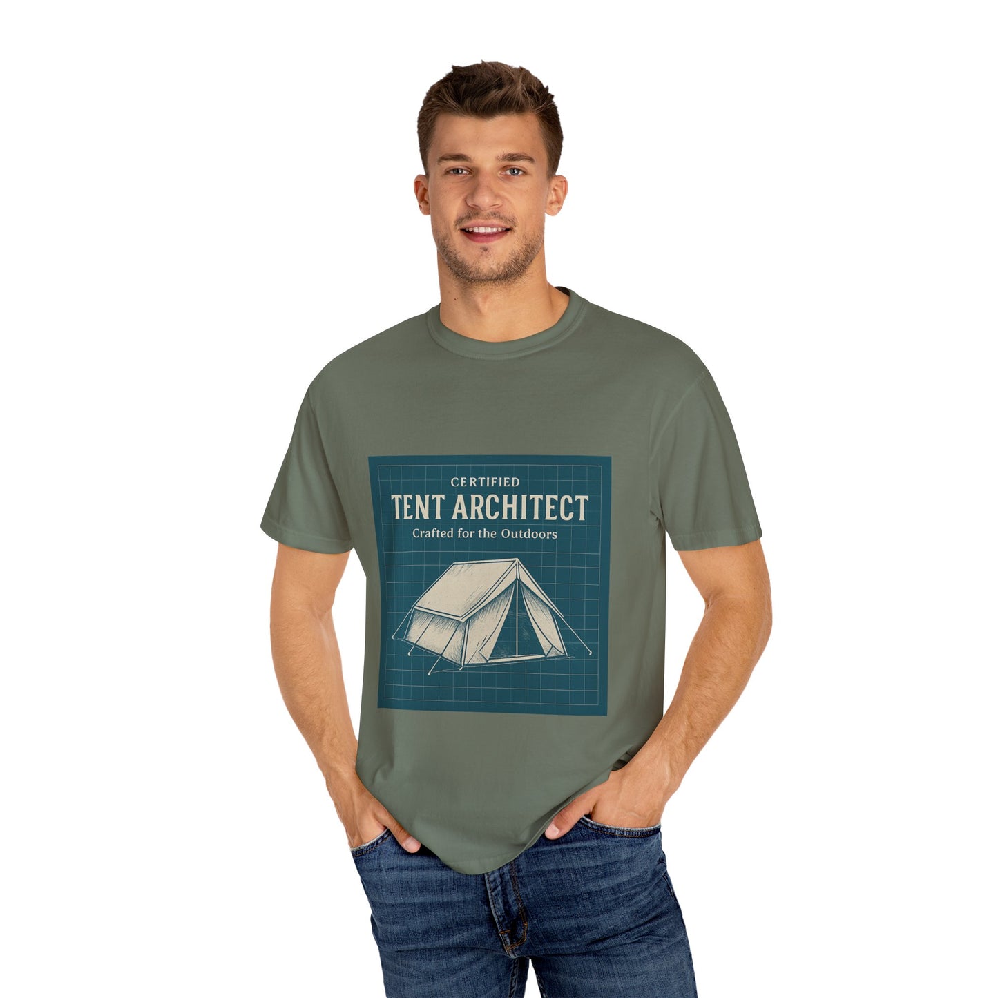 Tent Architect T-Shirt – 'Certified Tent Architect' Camping Tee for Outdoor Enthusiasts