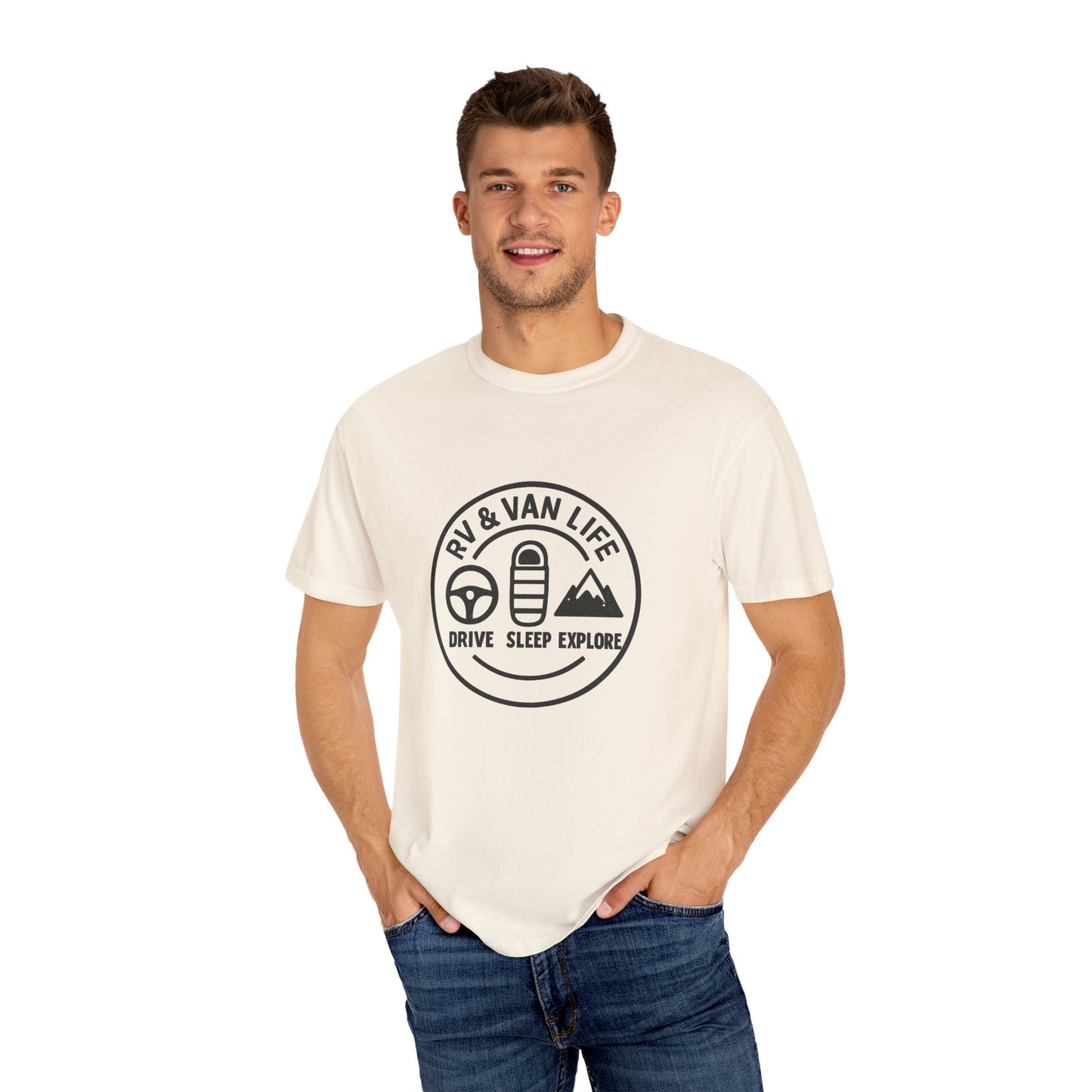 RV & Van Life T-Shirt – Drive Sleep Explore Shirt for Campers, Travelers & Nomads