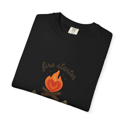Fire Starter, Heart Breaker T-Shirt – Cute Camping Shirt for Women | Outdoorsy, Sassy & Adventure-Ready