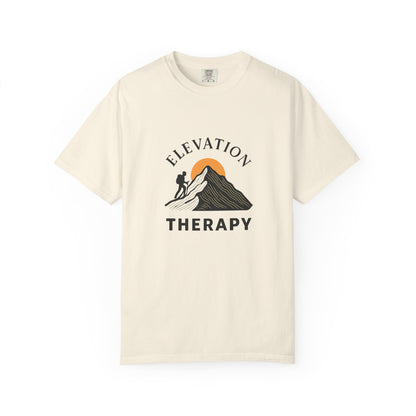 Elevation Therapy T-Shirt | Inspirational Hiking Shirt for Men & Women | Mountain Lover Tee, Outdoor Adventure Gift