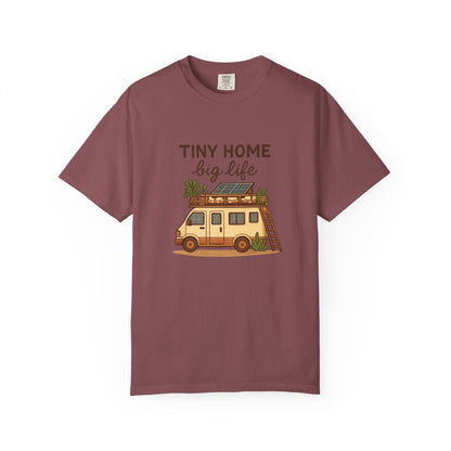 Tiny Home Big Life T-Shirt – Van Life Shirt for Travelers, Minimalists & Adventure Lovers