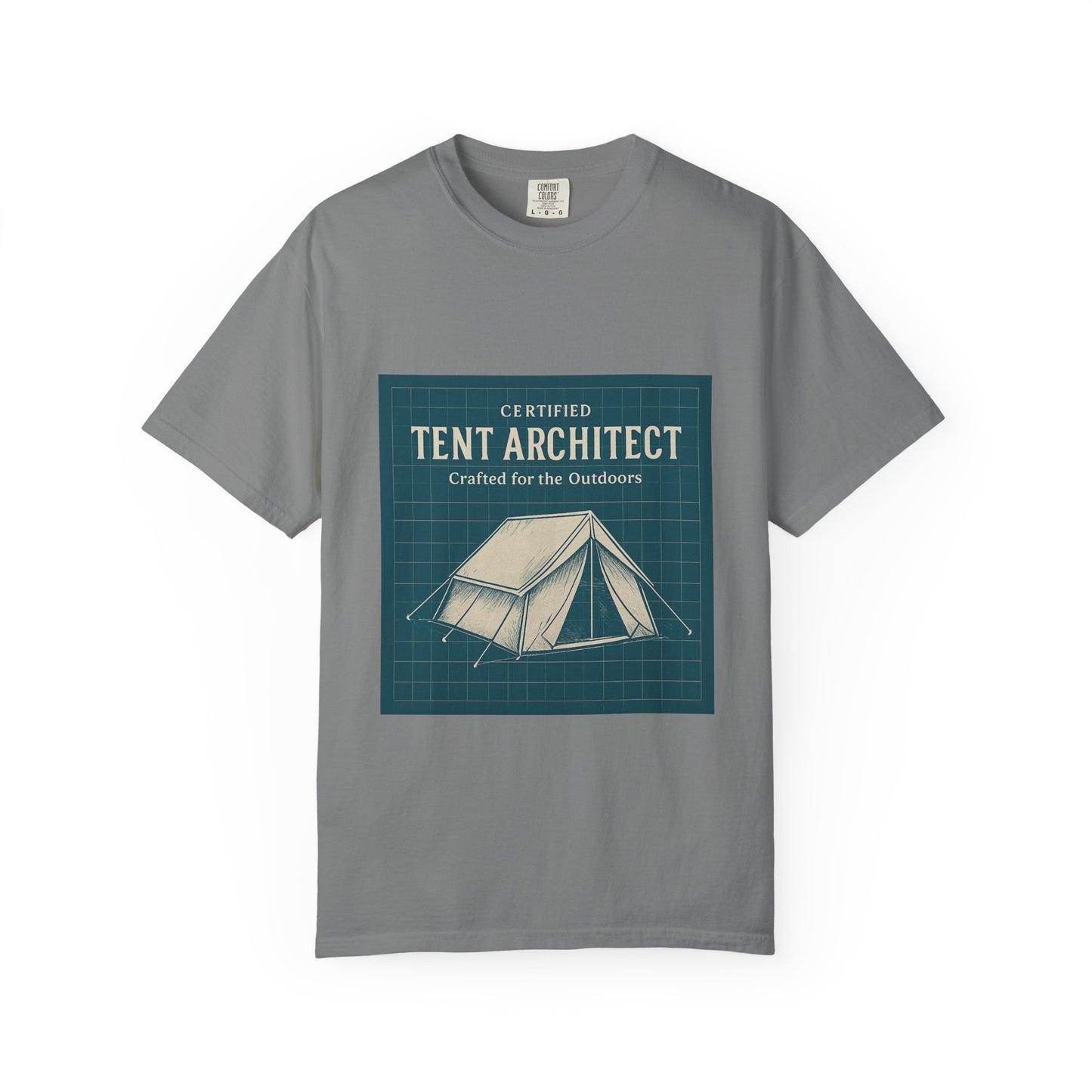 Tent Architect T-Shirt – 'Certified Tent Architect' Camping Tee for Outdoor Enthusiasts
