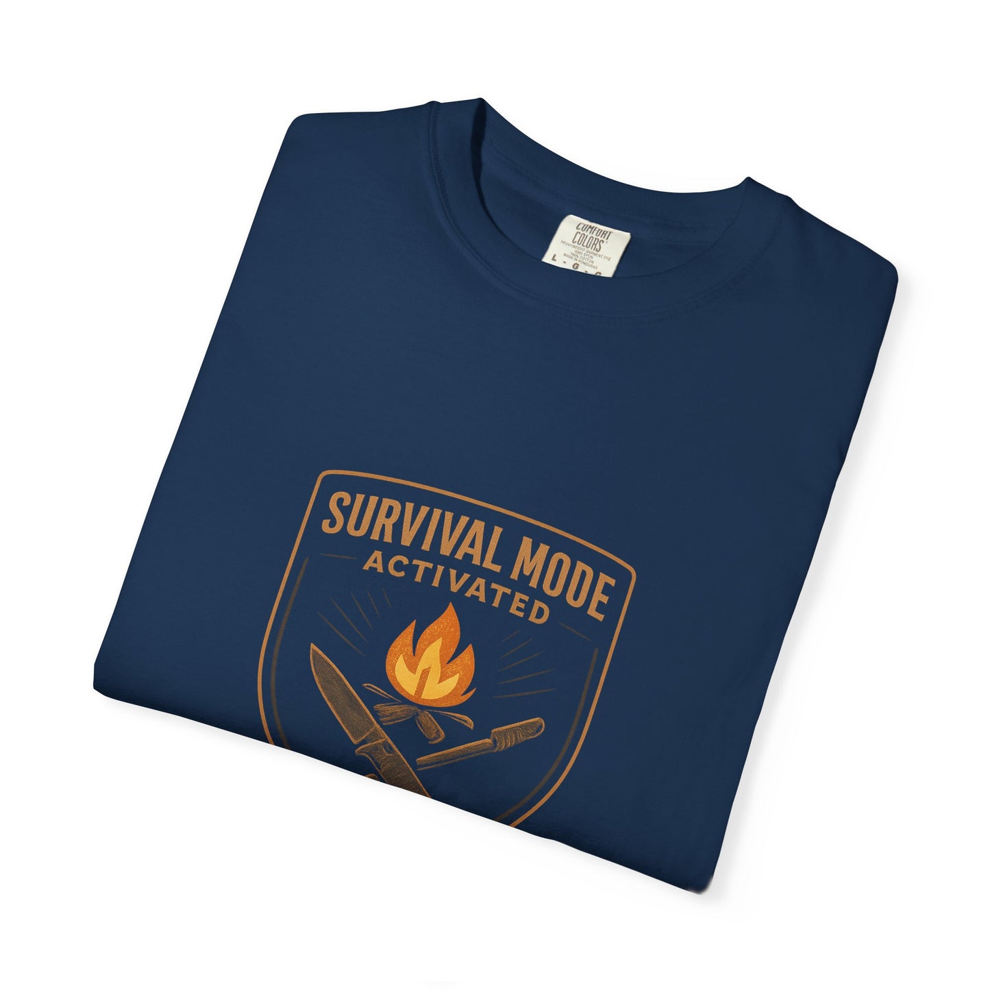 Survival Mode Activated T-Shirt – Bushcraft, Camping & Outdoors Shirt for Survivalists, Hikers & Adventure Seekers