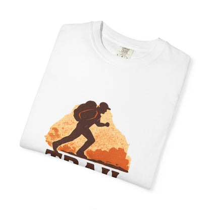 Trail Junkie T-Shirt | Funny Hiking Shirt for Men & Women | Outdoor Adventure Tee, Hiker Gift for Trail Lovers