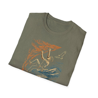 Climber on cliff T-Shirt