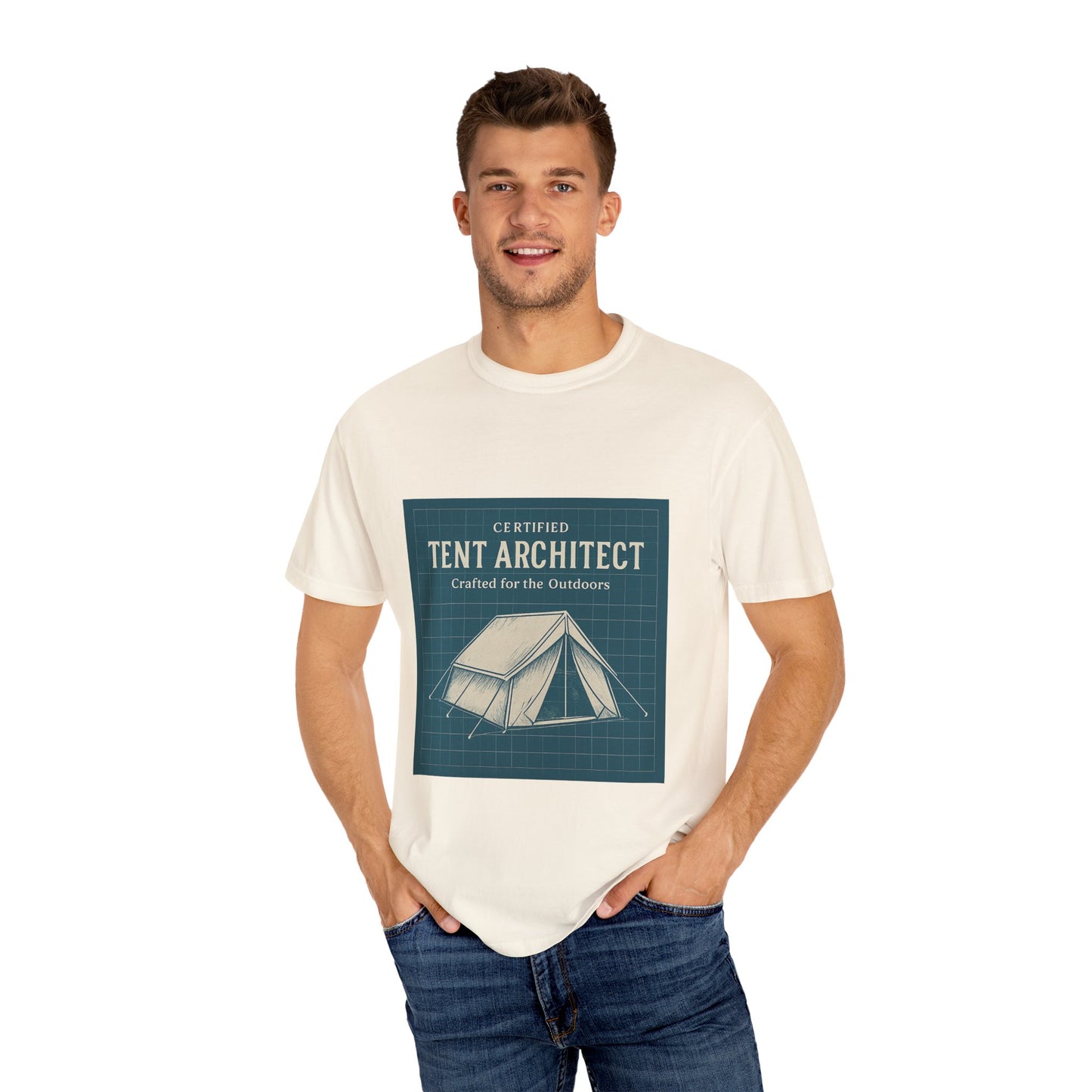 Tent Architect T-Shirt – 'Certified Tent Architect' Camping Tee for Outdoor Enthusiasts