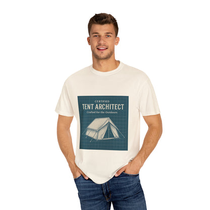 Tent Architect T-Shirt – 'Certified Tent Architect' Camping Tee for Outdoor Enthusiasts
