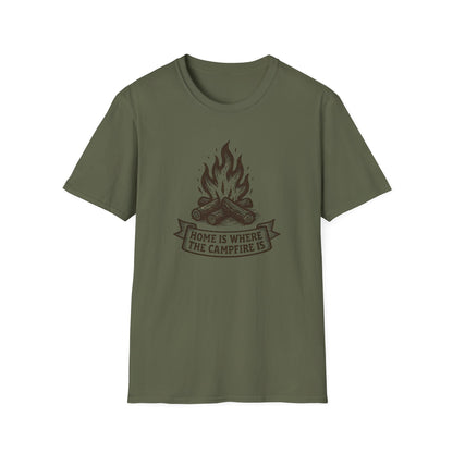 Campfire Home Banner T-Shirt