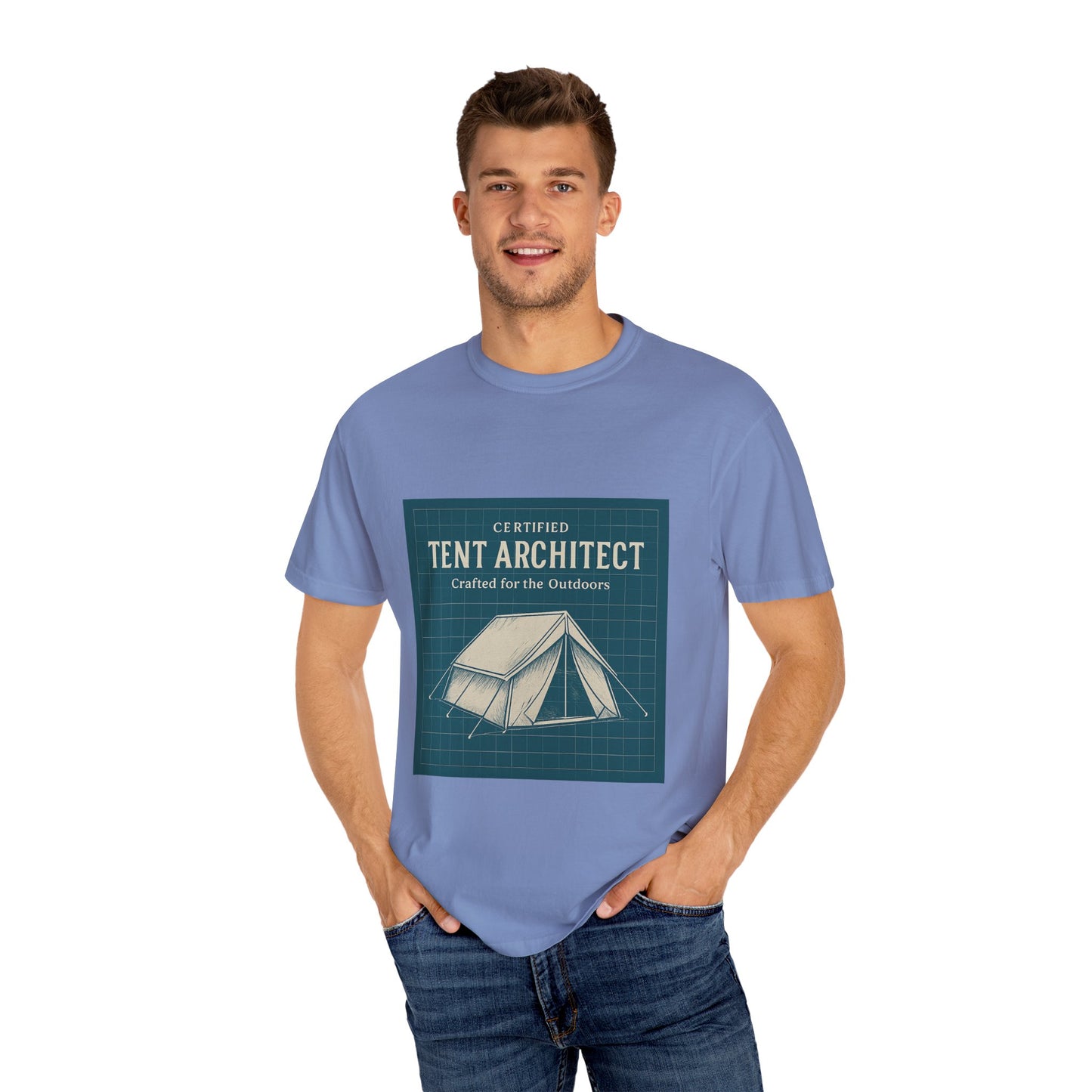 Tent Architect T-Shirt – 'Certified Tent Architect' Camping Tee for Outdoor Enthusiasts